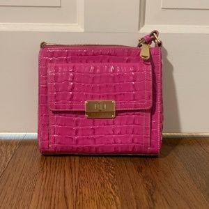 Brahmin pink crossbody bag